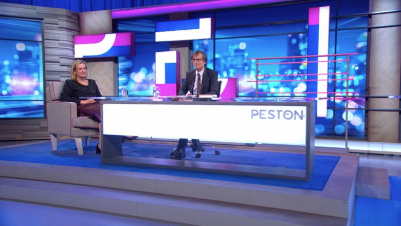 ITV的Peston工作室 - 在电视中心工作室TC2拍摄
